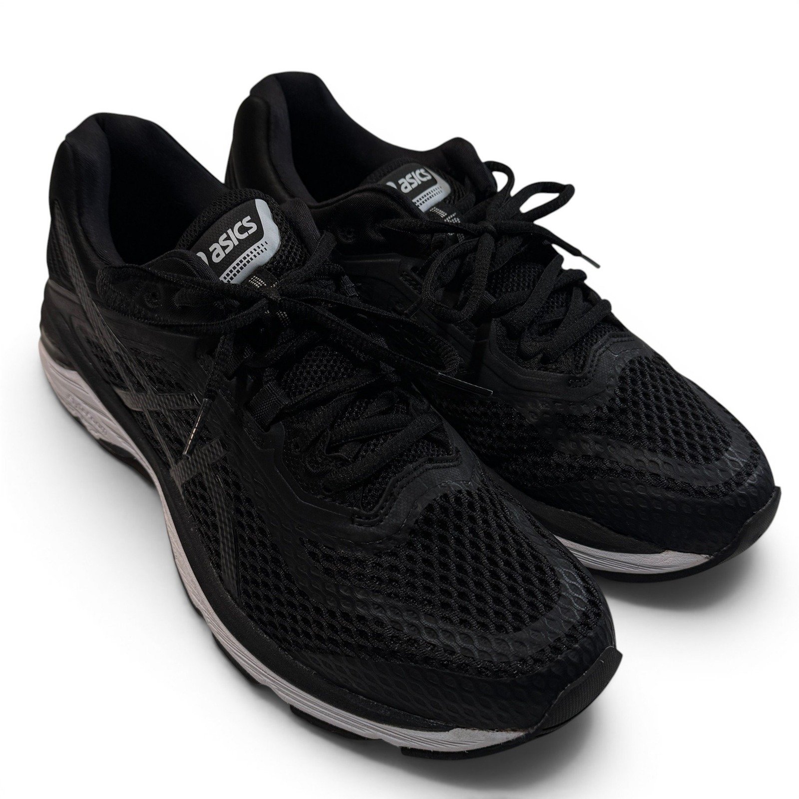 Asics Gt-2000 6 Mens Running Shoes Black White Carbon T805n-9001 Size 9